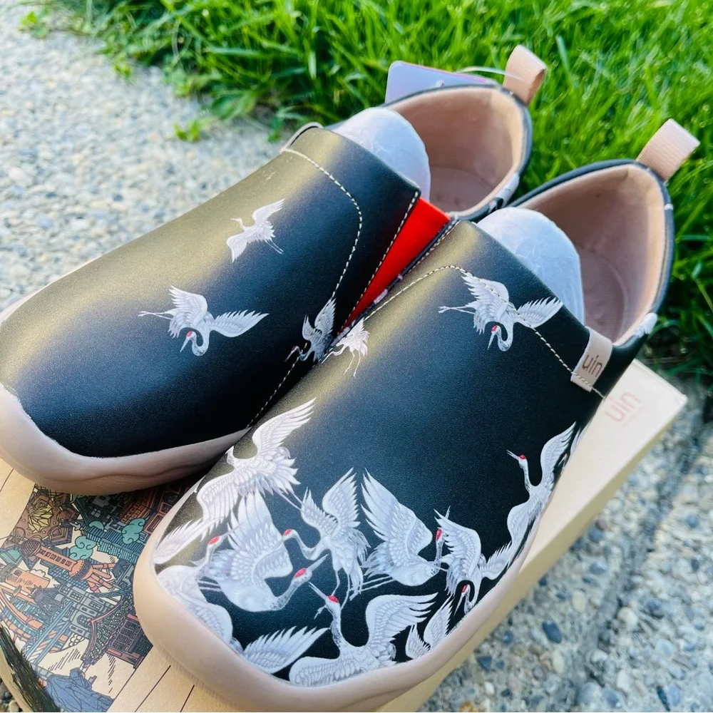 NWT UIN Women’s Comfortable Shoes PU/Crane In Dark/US5 - Picture 5 of 10